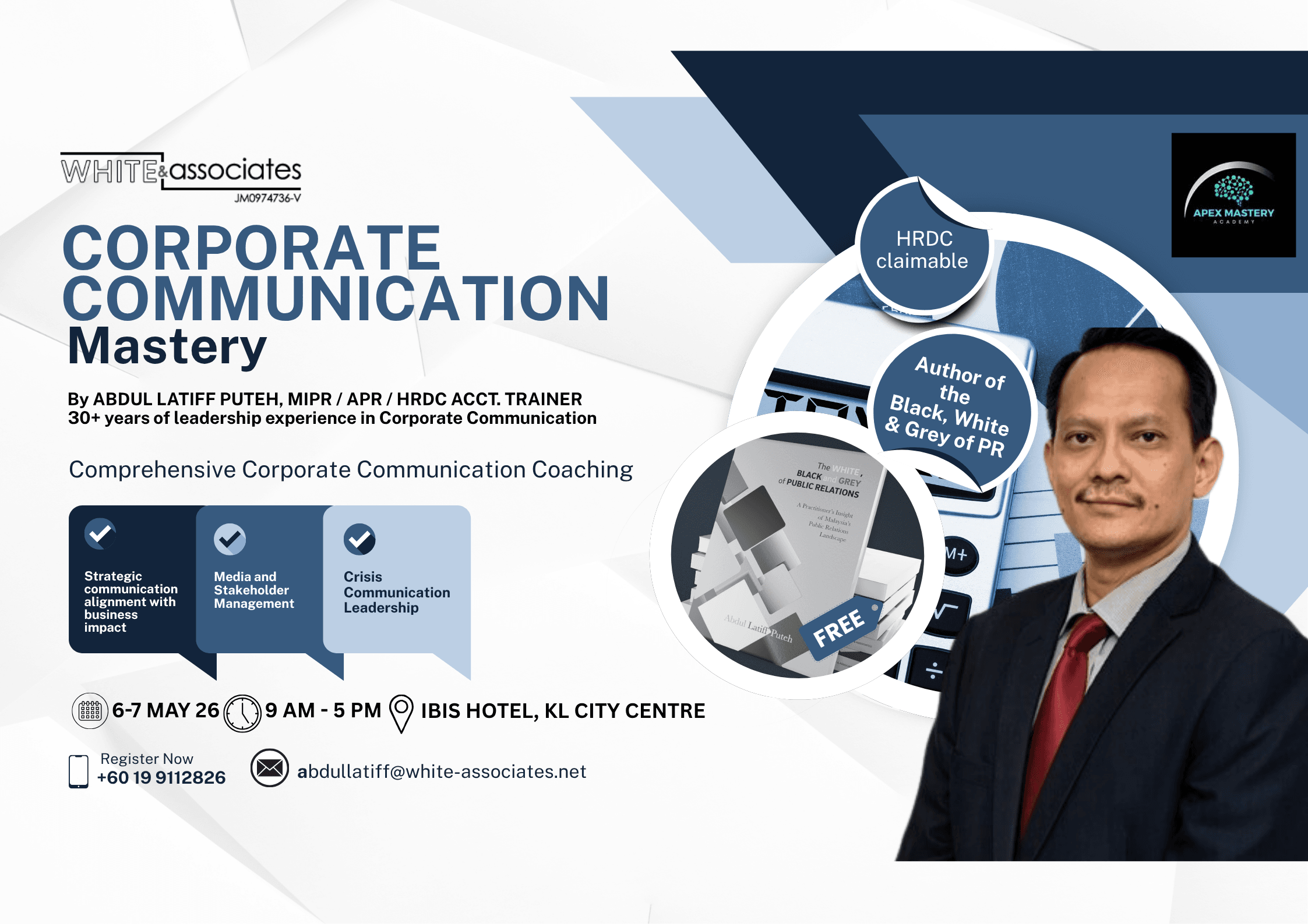 A promo poster on Mastering Public Relations: Strategies For Organisational Excellence